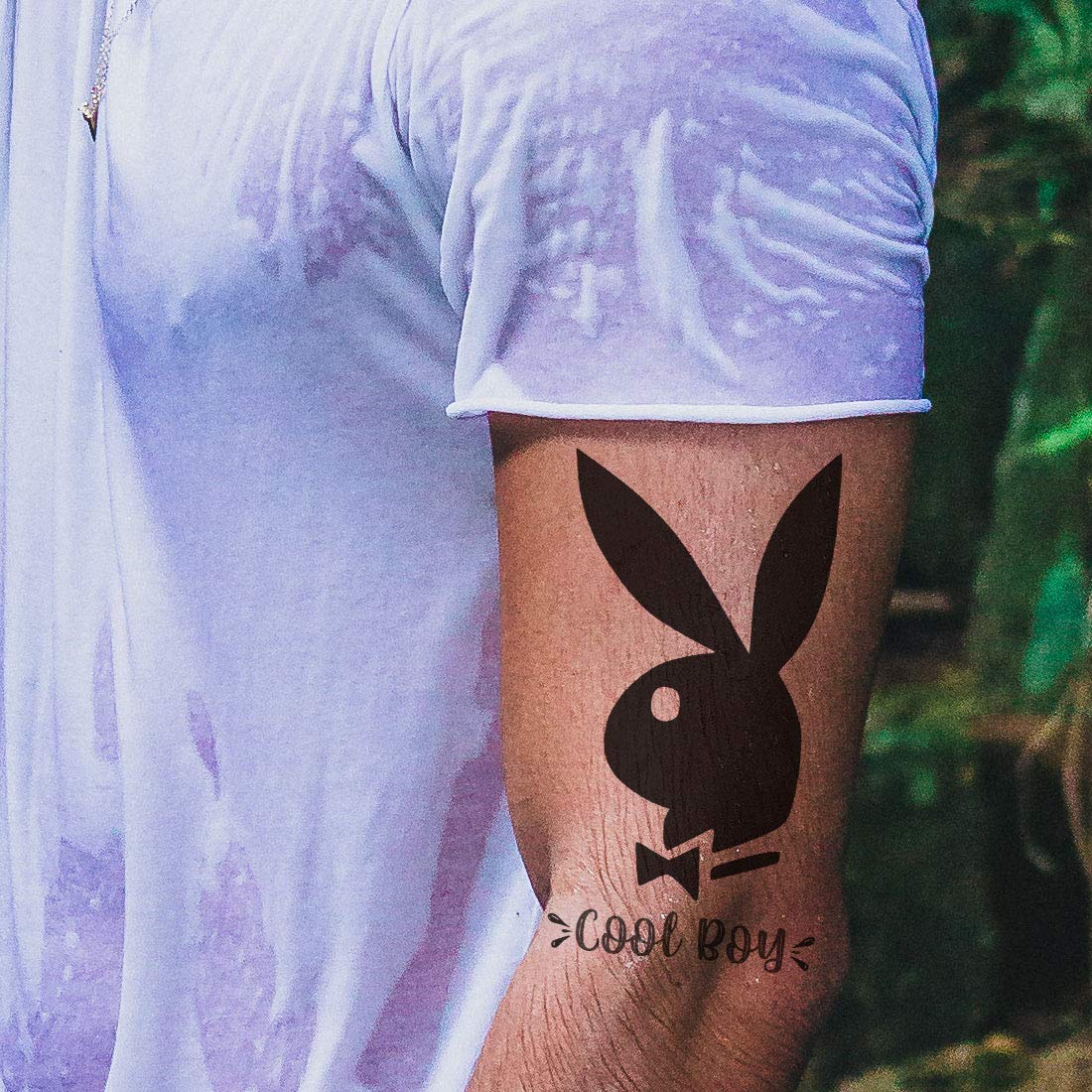 Coolboy Bunny Rabbit Temporary Waterproof Tattoos For Men and Women