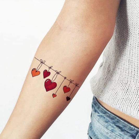 Heart Line Tattoo Love Waterproof Boys and Girls Temporary Tattoo