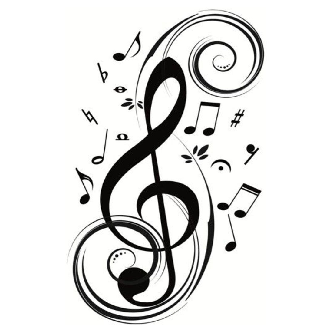 Music Icon Love Tattoo Waterproof Temporary Tattoo For Male and Female - Temporarytattoowala
