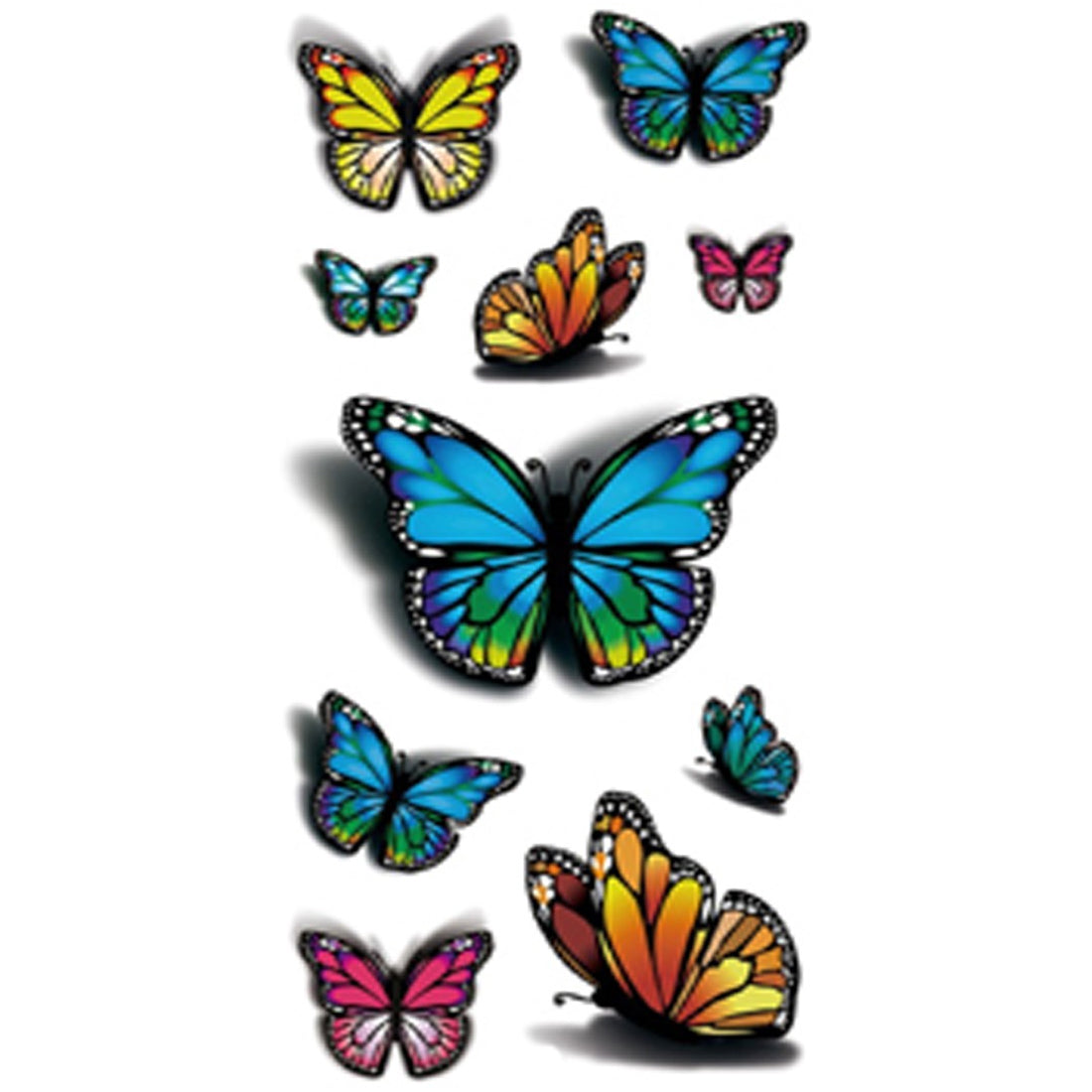 Butterfly Body Tattoo Waterproof Men and Women Temporary Body Tattoo