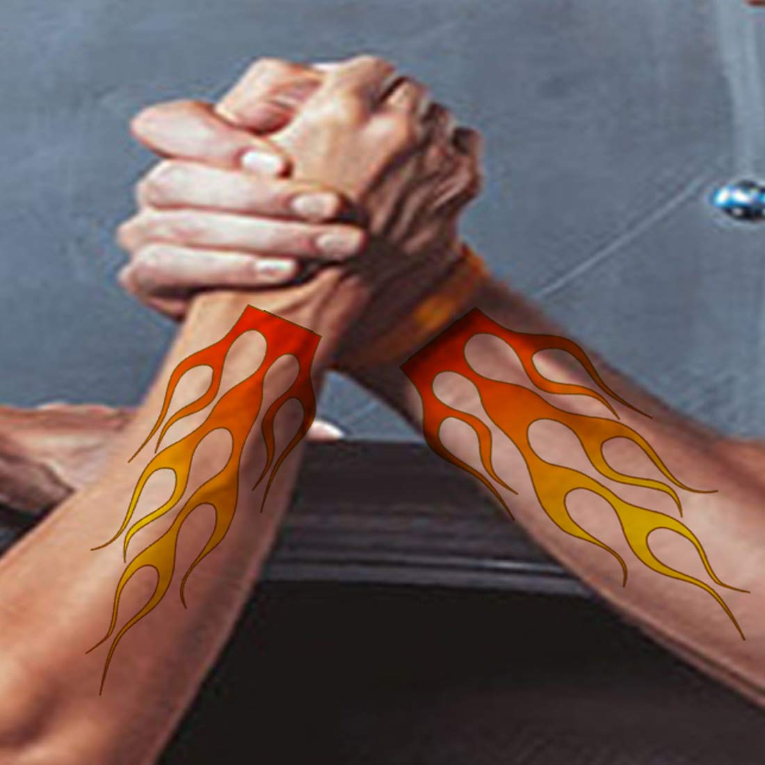 Fire Flame Temporary Body Tattoo Waterproof For Girls Men Women - Temporarytattoowala