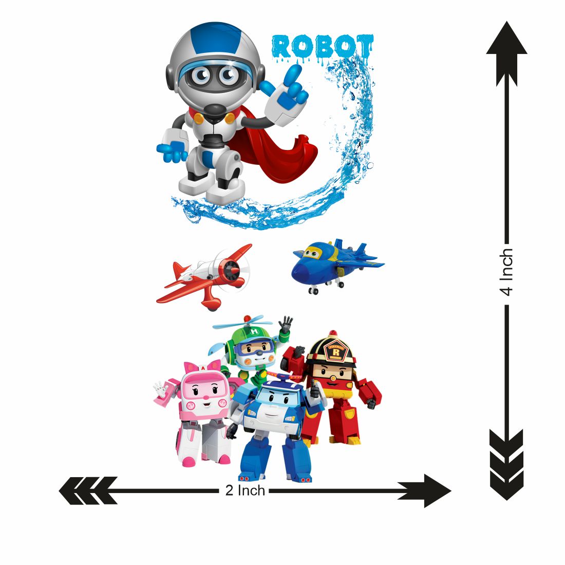 Robot Tattoo For Kids Play Waterproof Boys and Girls Temporary Body Tattoo