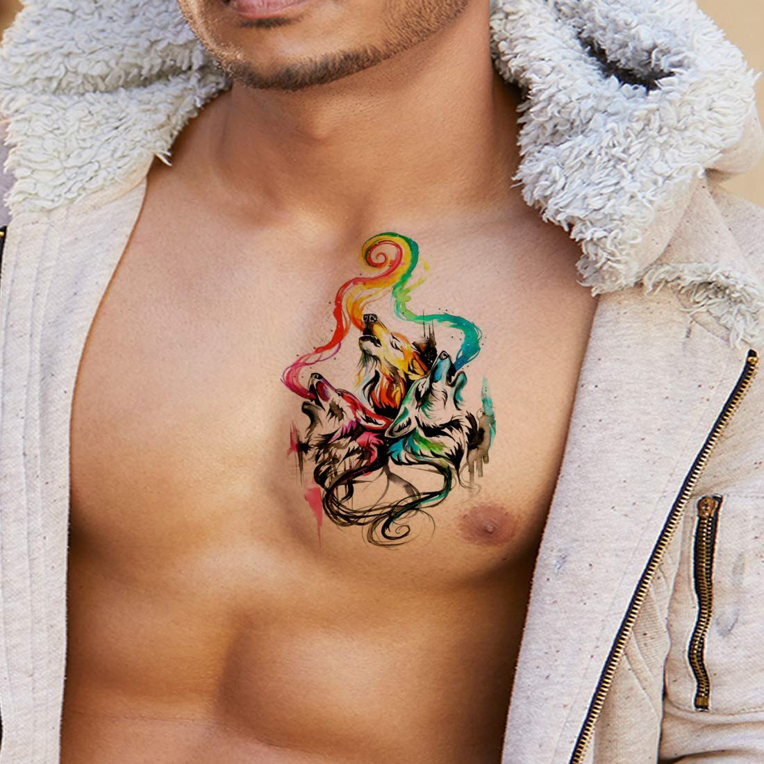 Boston Rogoz Tattoo : Tattoos : Body Part Chest Tattoos for Men : Japanese  fox sleeve