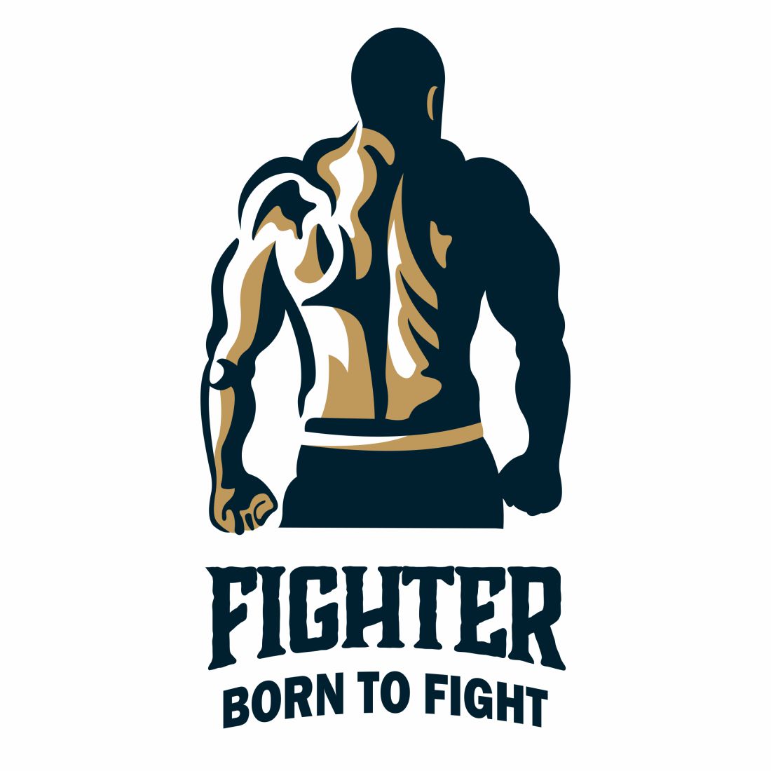 Fighter Born To Fight Tattoo Waterproof Men and Women Temporary Body Tattoo