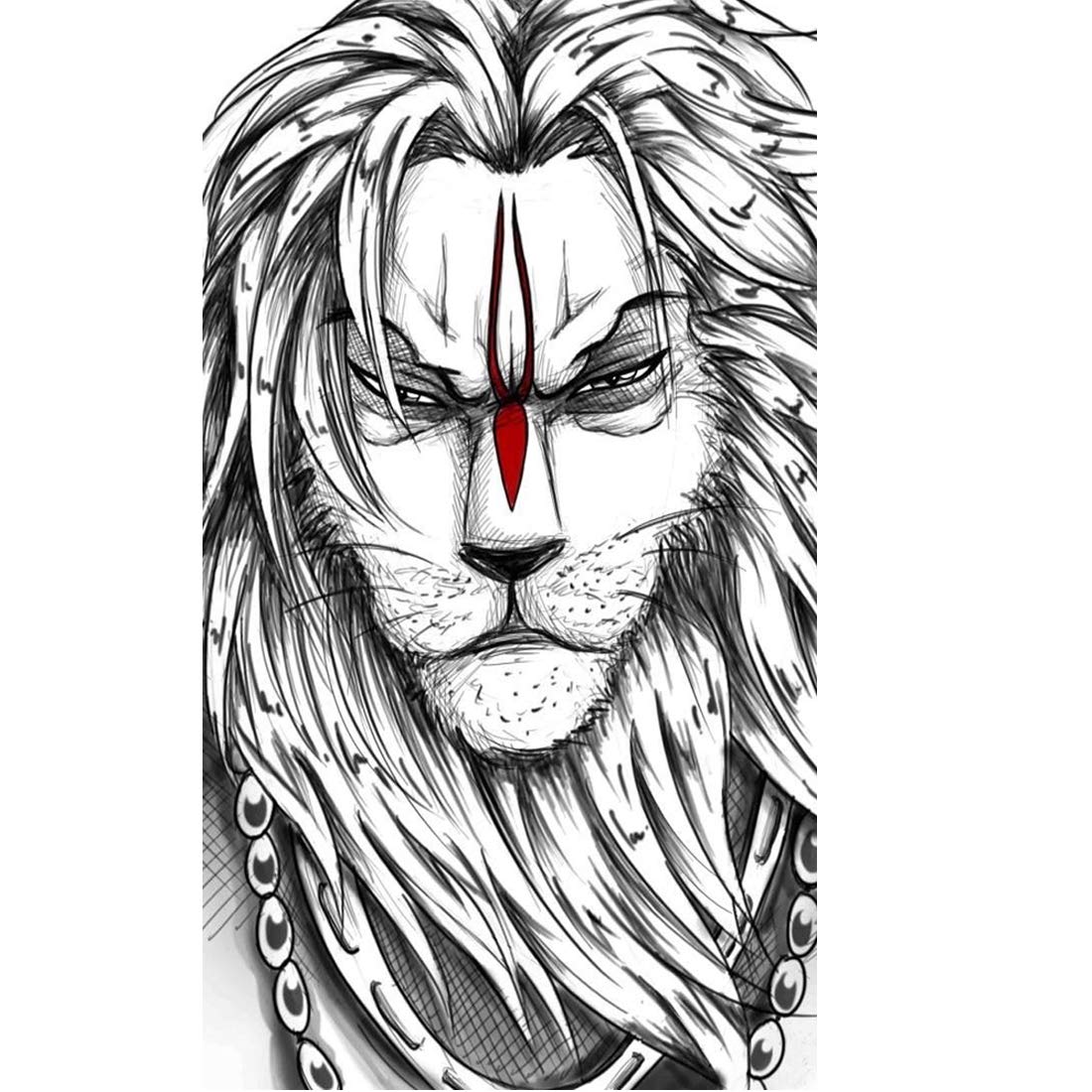 Lord Hanuman Face Illustration, Lord Hanuman, Hanuman Face, Tattoo PNG and  Vector with Transparent Background for Free Download
