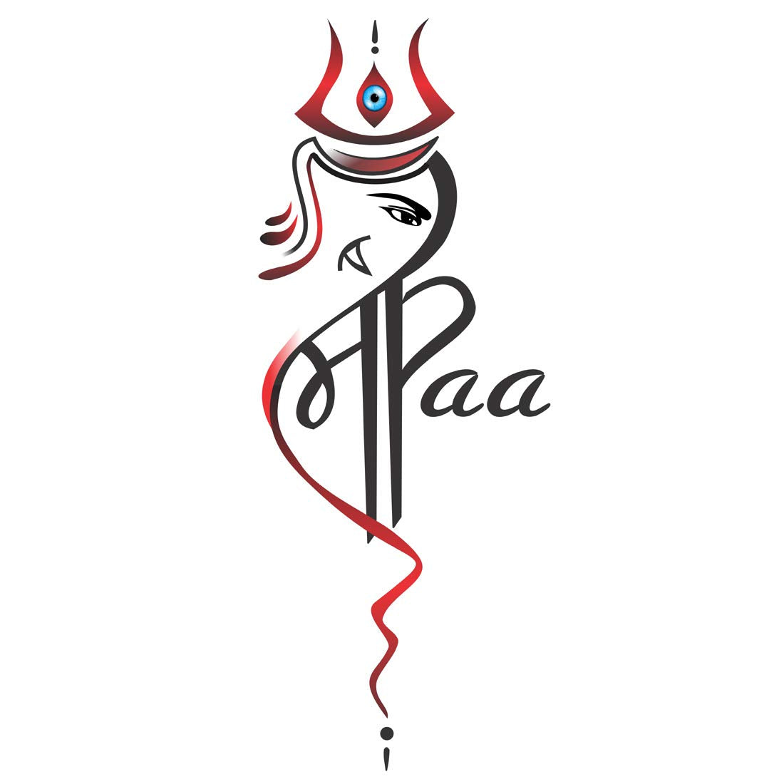 Buy Ordershock Waterproof Mom Dad with Maa Paa and Trishul Temporary Body  Tattoo (Pack of 2) Online at Best Prices in India - JioMart.