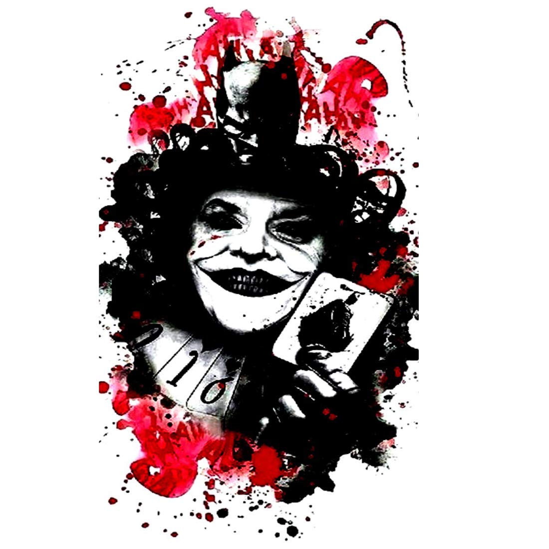 voorkoms Joker Tattoo Temporary Tattoo Stickers For Male And Female Fake  Tattoo - Price in India, Buy voorkoms Joker Tattoo Temporary Tattoo  Stickers For Male And Female Fake Tattoo Online In India,