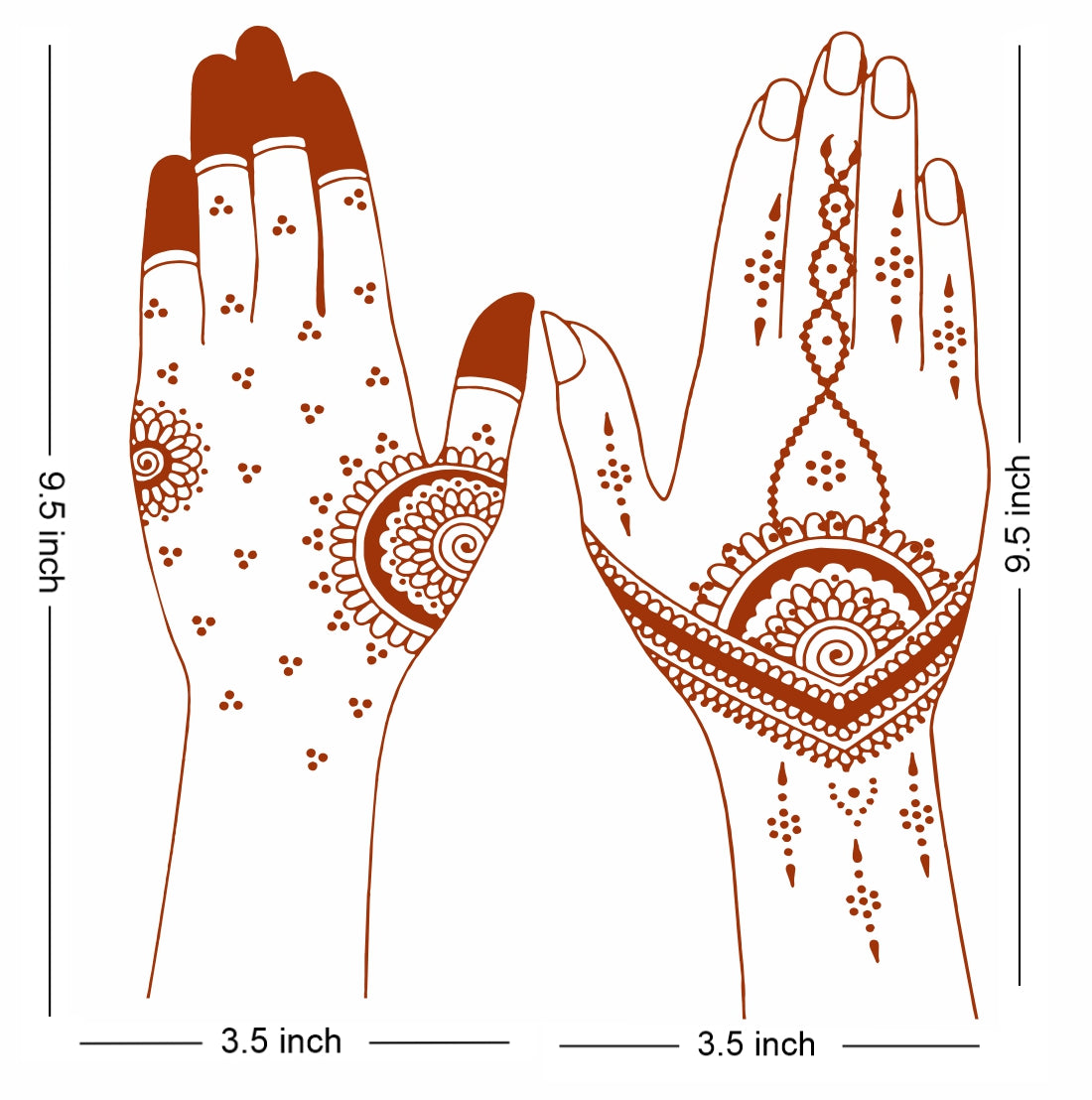 Mehndi lace, Indian Henna tattoo round design or pattern Stock Vector by  ©RedKoala 73256923