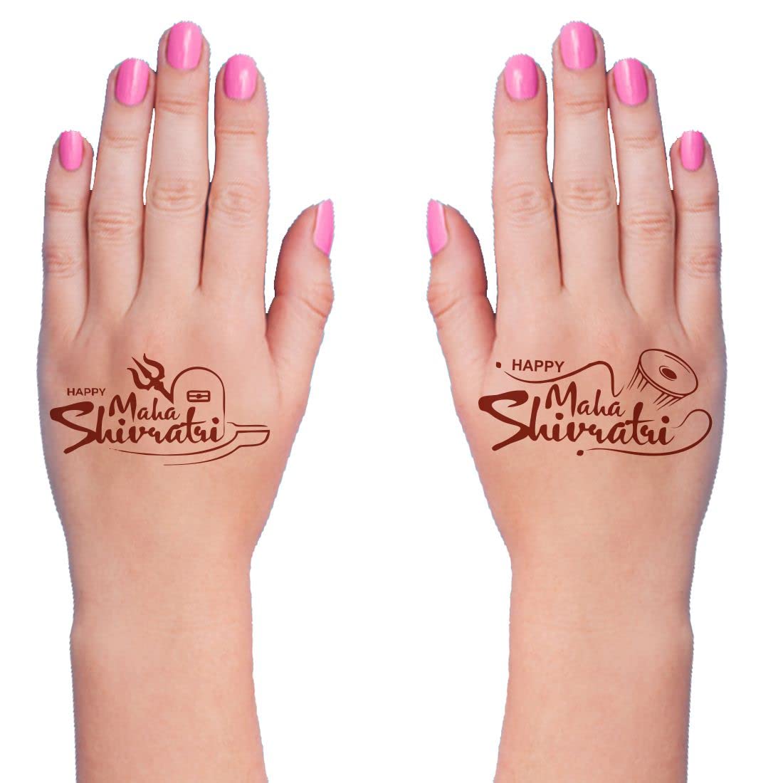 Mehndi Design Shivratri Special Temporary Tattoo For Girls & Women Waterproof