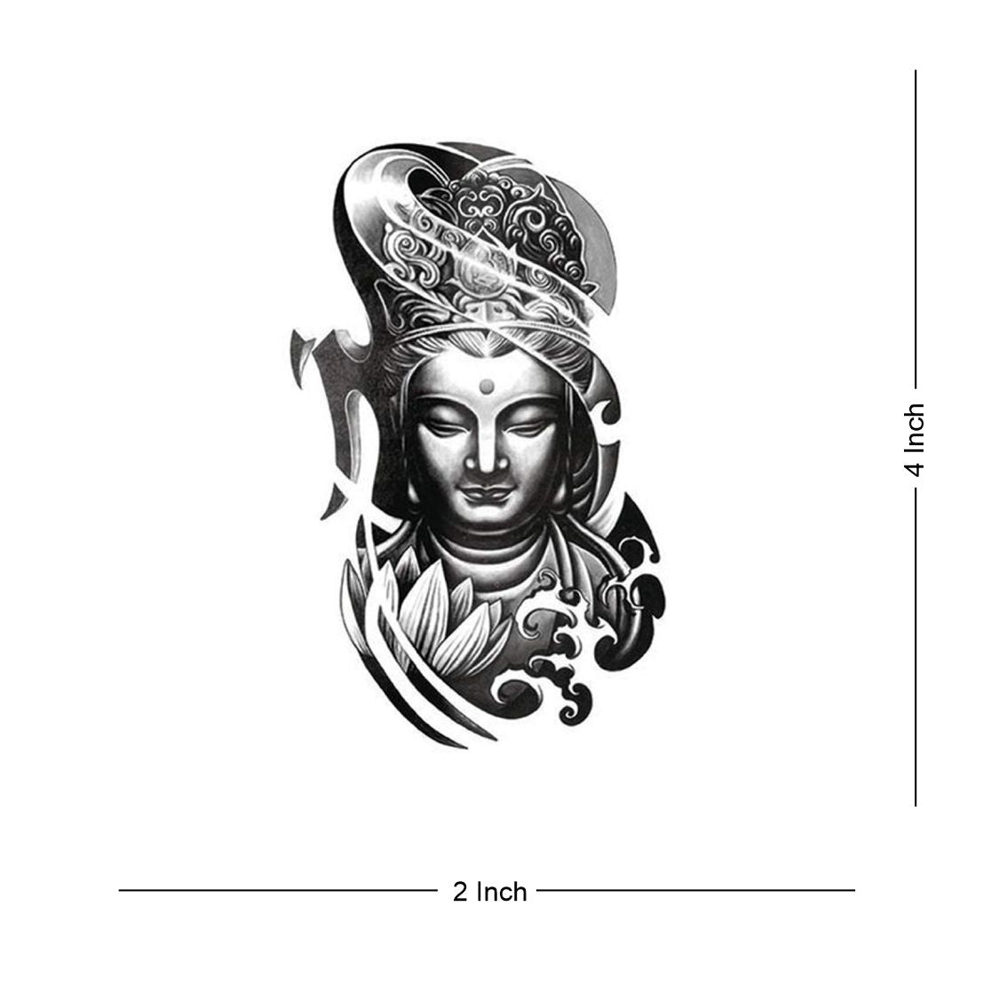 Gautam Budha Ji Tattoo Men and Women Temporary Body Tattoo - Temporarytattoowala