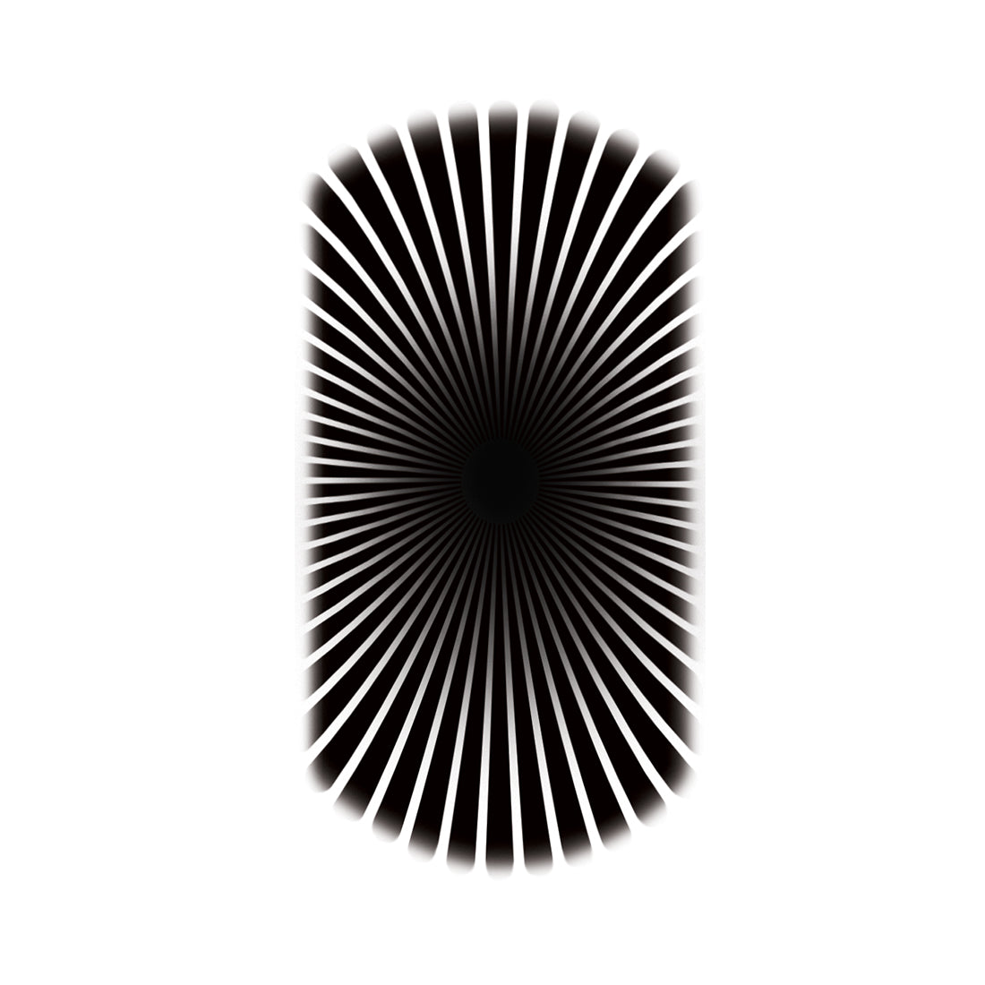 Radiating Lines Starburst Pattern Waterproof Boys and Girls Temporary Tattoo