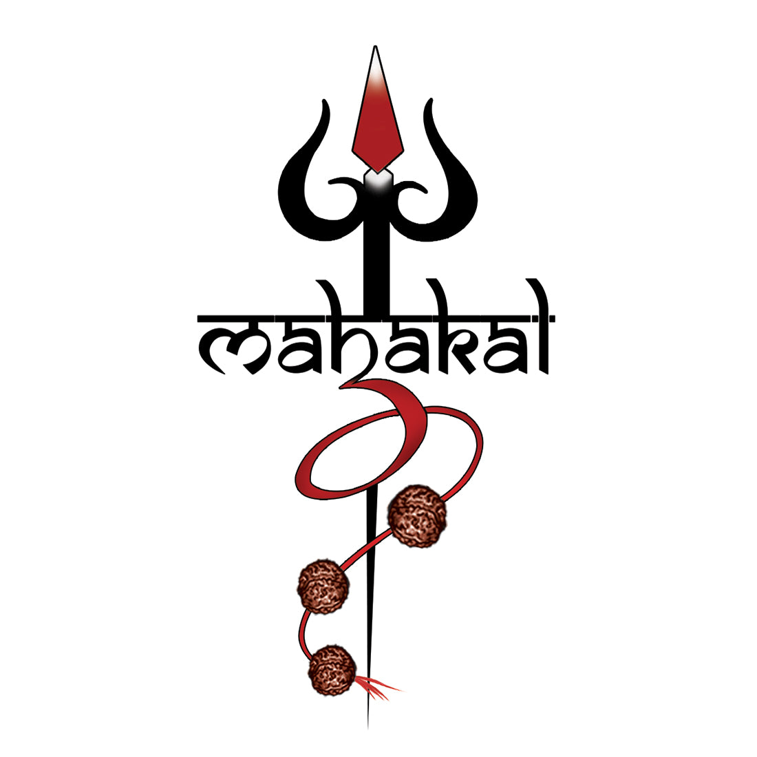 Trishul and Mahakal Tattoo Rudhraksha Waterproof For Men and Women Temporary Tattoo