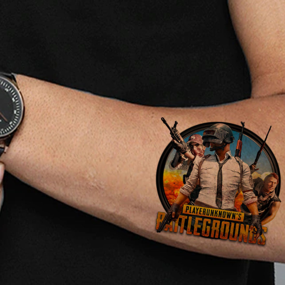 Pubg Tattoo Battleground Game Waterproof Boys and Girls Temporary Body Tattoo