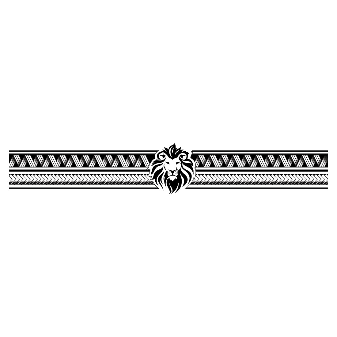 Polynesian tattoo sleeve pattern vector, samoan sketch forearm • wall  stickers band, bracelet, ethnic | myloview.com