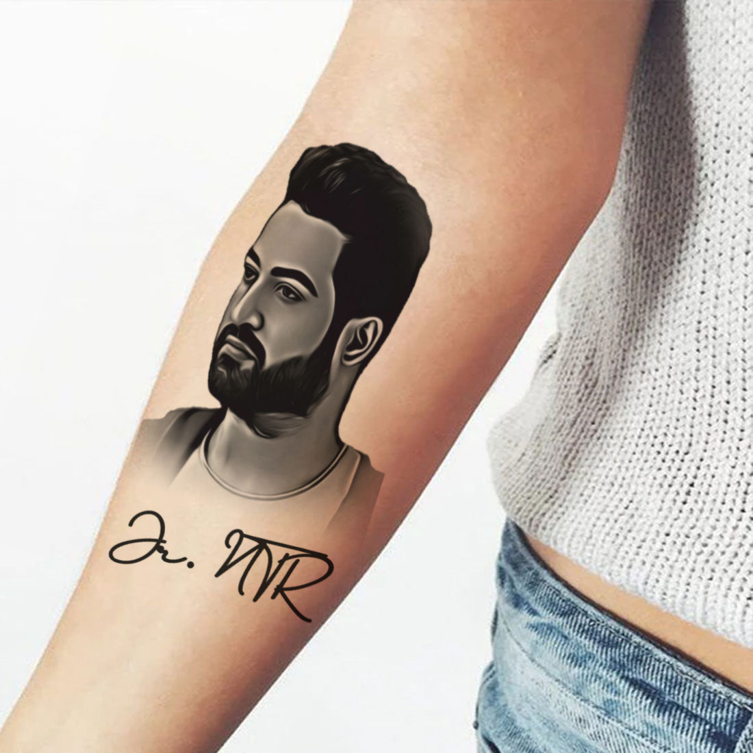 Junior NTR Tattoo South Actors Waterproof Men and Women Temporary Body Tattoo