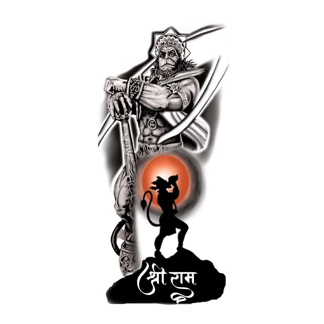 Hanuman | Krishna tattoo, Hanuman tattoo, Shiva tattoo design