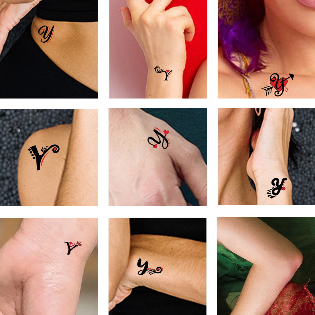 Knuckles | Alphabet Temporary Tattoos – Fun Services Colorado