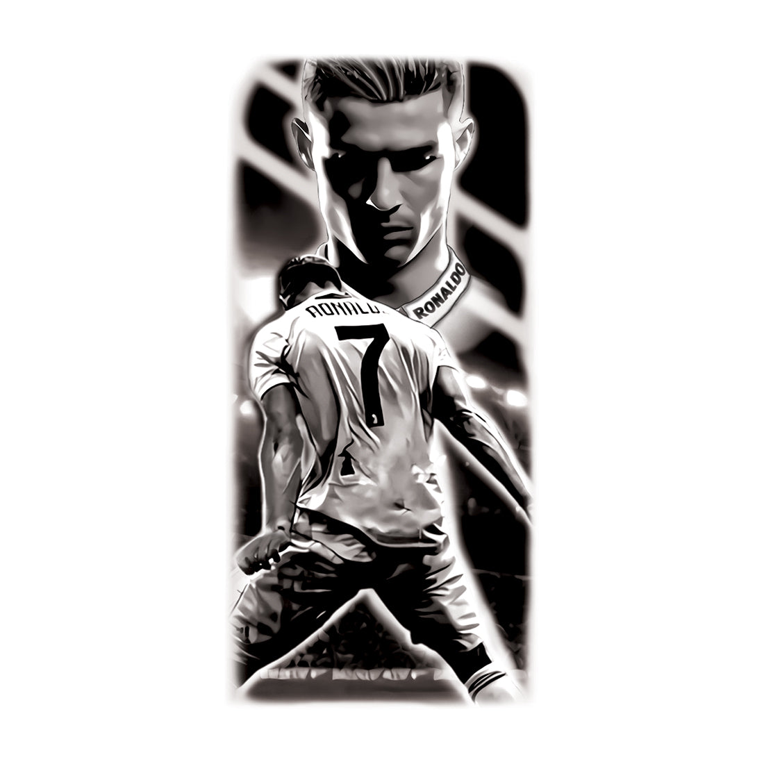 Ronaldo Style Temporary Tattoo Waterproof For Male and Female Temporary Body Tattoo