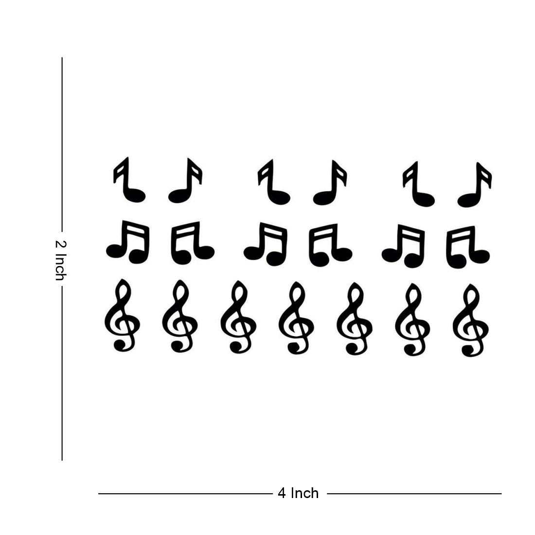 Temporary Tattoowala Music Symbol Tattoo Temporary Body Waterproof Boy and Girl Tattoo - Temporarytattoowala