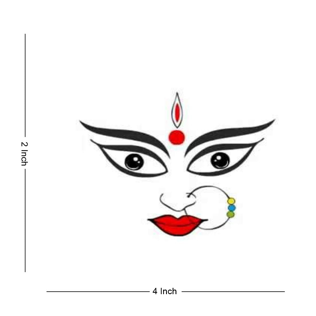 Maa Durga Ji Sherawali Mata Hindu God hund Body Tattoo Waterproof Temporary Body Tattoo for Boys and Girls - Temporarytattoowala
