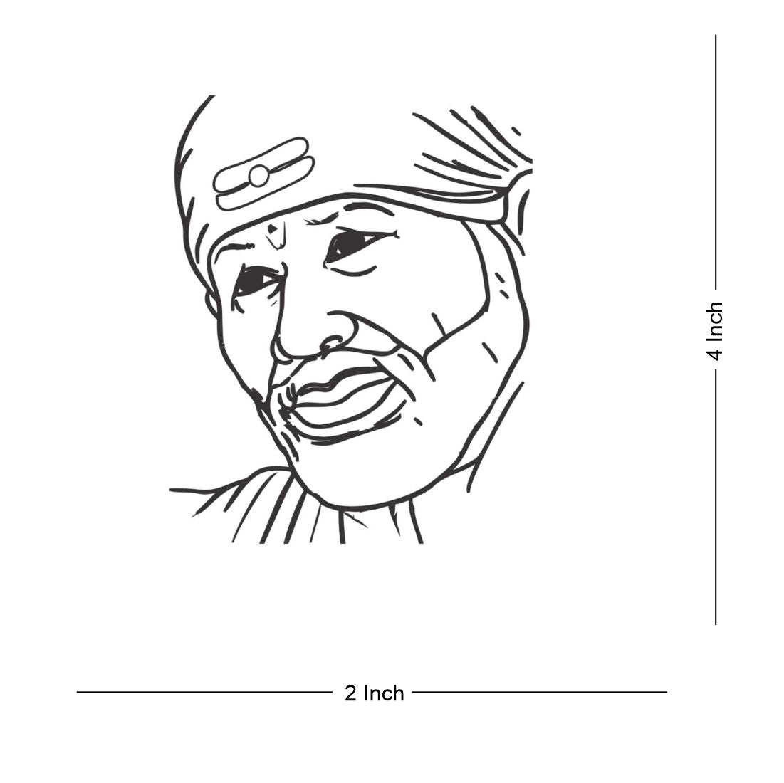 Image of Sketch of Kaliyug Indian God Shirdi Sai Baba outline editable  illustration-AW722350-Picxy