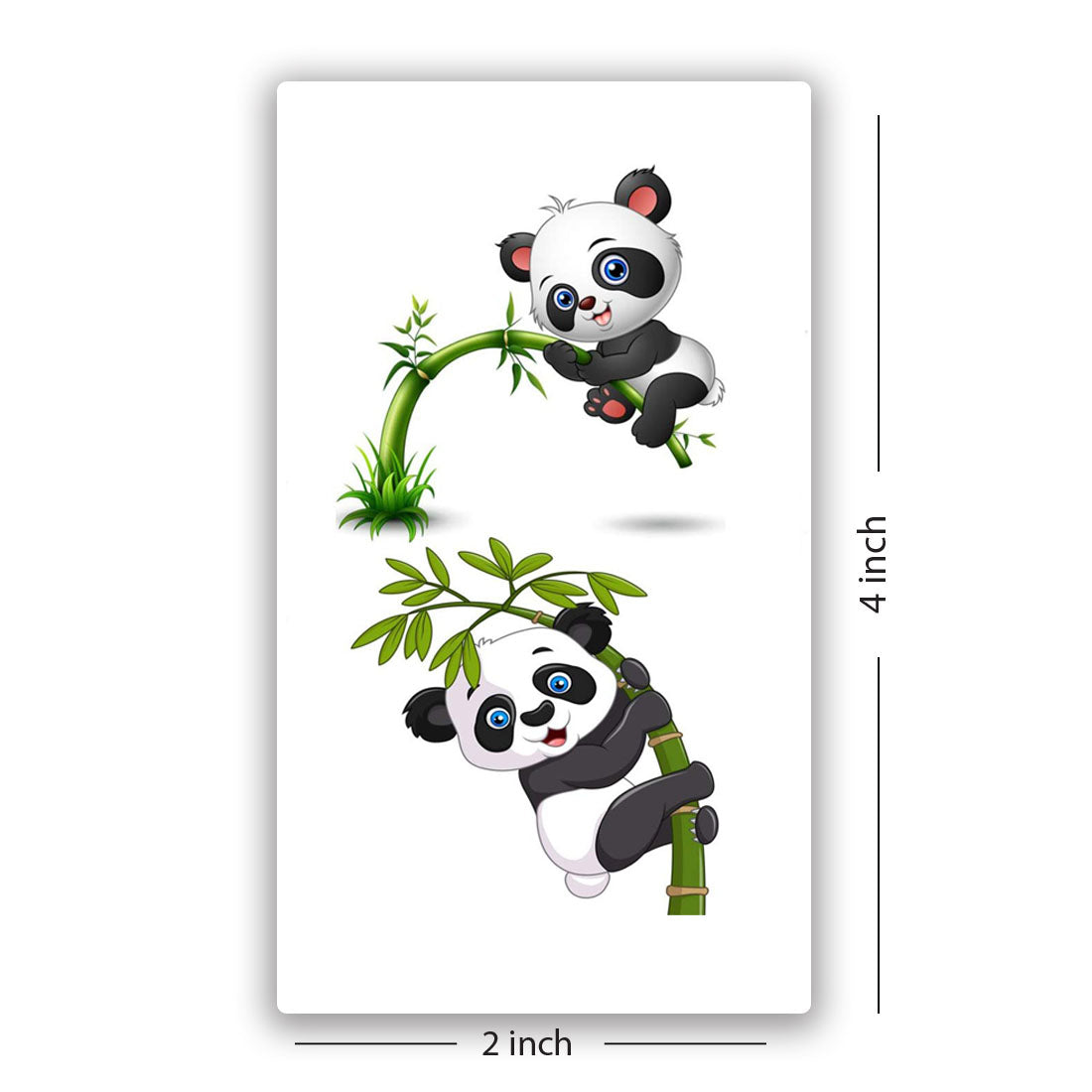 Temporary Tattoowala Panda Giant Men and Women Waterproof Temporary Body Tattoo