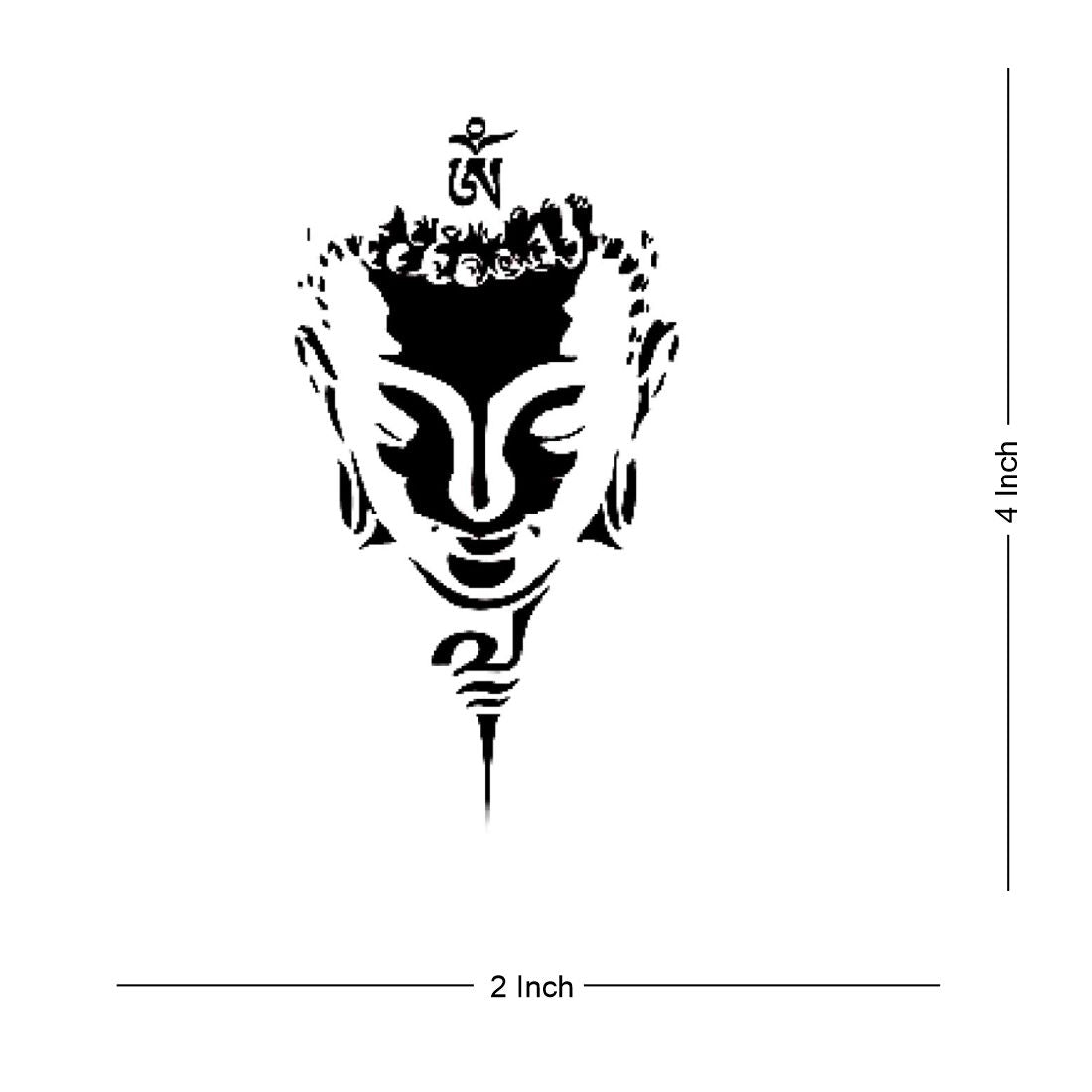 3D (The Canvas Arts) Temporary Tattoo Waterproof For Men Women Arm Hand  (Lord Buddha Tattoo) Size 21X15 cm TH-673 : Amazon.in: Beauty