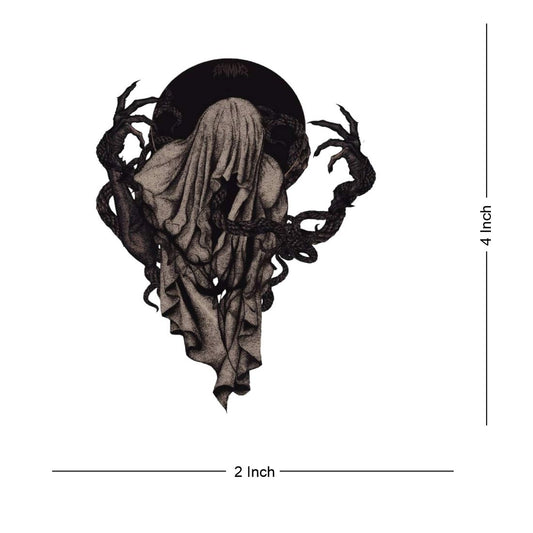 Ghost Devil Horror Fearful Scared Tattoo Waterproof Male and Female Temporary Body Tattoo - Temporarytattoowala
