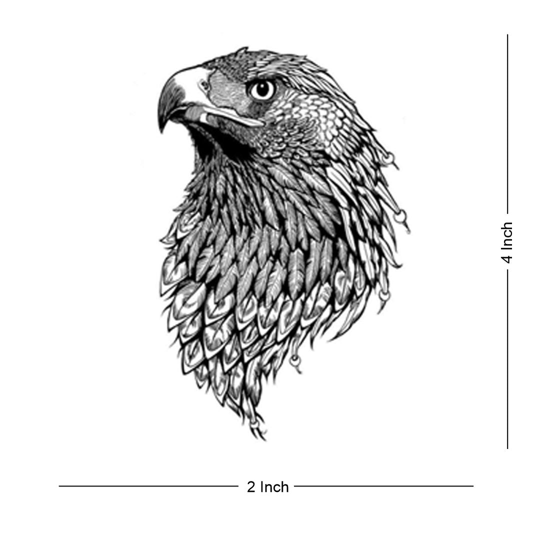 Eagle Tattoo Waterproof Men and Women Temporary Body Tattoo - Temporarytattoowala