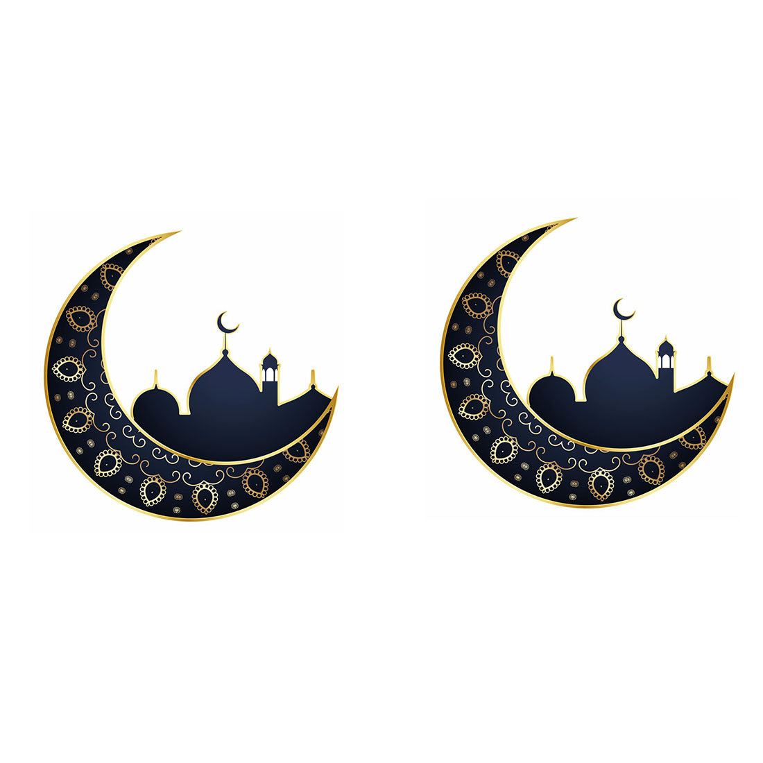 Crescent Moon Islam Muslim Tattoo Ramadan Eid Waterproof Boys and Girls Temporary Body Tattoo