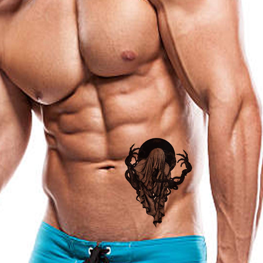 Ghost Devil Horror Fearful Scared Tattoo Waterproof Male and Female Temporary Body Tattoo - Temporarytattoowala