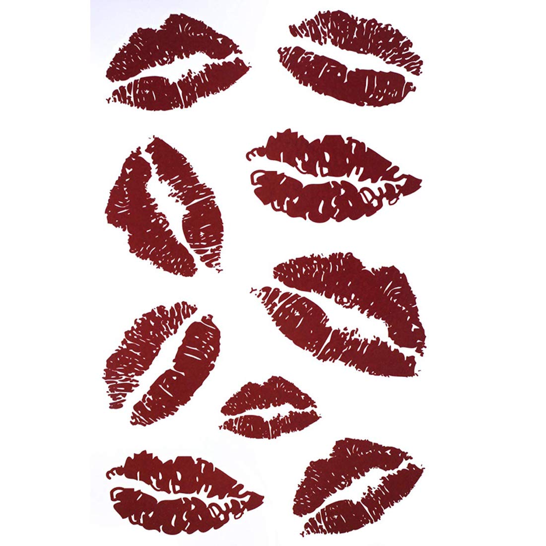 Girls Lips Kiss Tattoo Waterproof Male and Female Temporary Body Tattoo - Temporarytattoowala